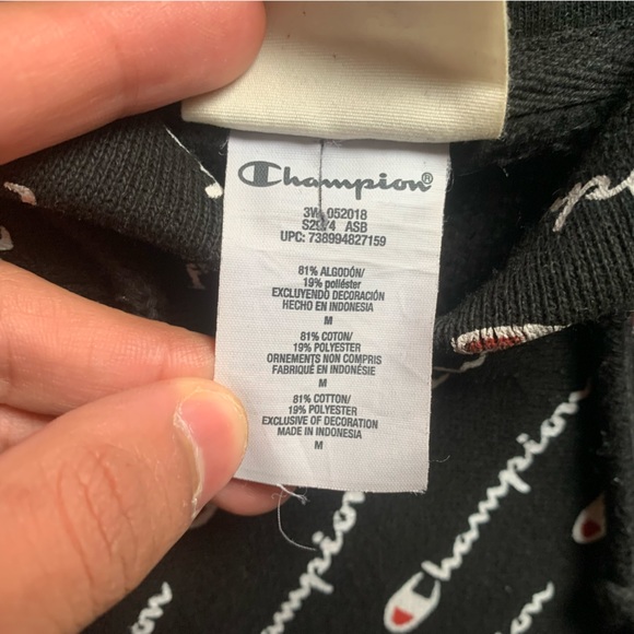 Champion Reverse Weave Medium Black Great Condition - Picture 3 of 6